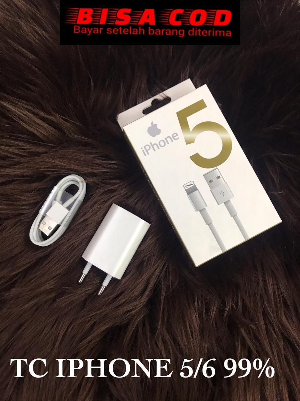 TRAVEL CHARGER IPHONE 5 ORI 99%